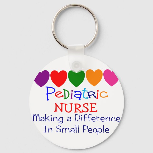 Paediatrics Nurse Gifts Key Ring (Front)