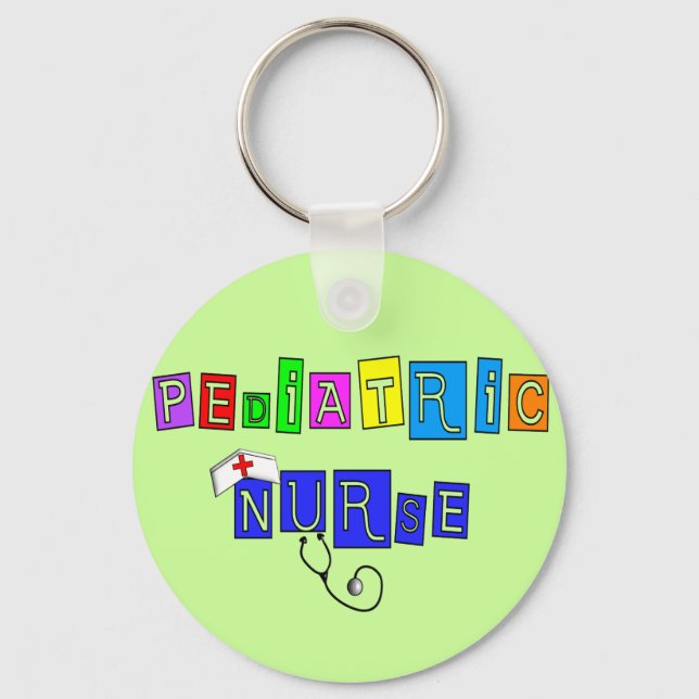 Paediatrics Nurse Gifts Key Ring (Front)
