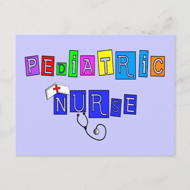 Paediatrics Nurse Gifts Postcard (Front)