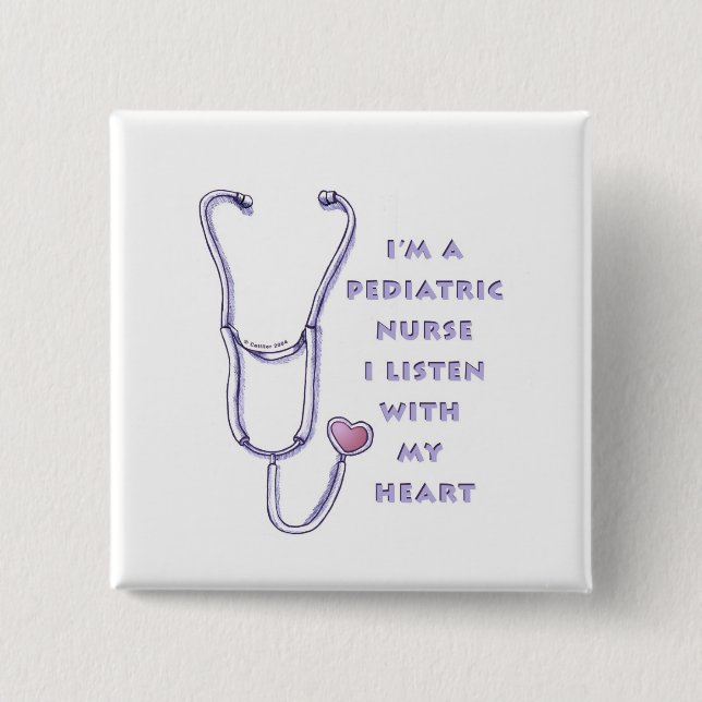 Paediatrics Nurse Heart pin (Front)