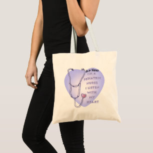 Paediatrics Nurse Heart Tote Bag