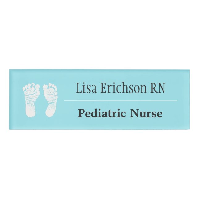 Paediatrics Nurse Name Tag Personalised (Front)