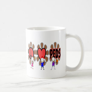 Paediatrics Nurse--"Peace Love Paediatrics" Cute Coffee Mug