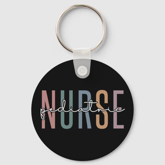 Paediatrics Nurse | Peds Nurse PICU Nurse gifts Key Ring (Front)