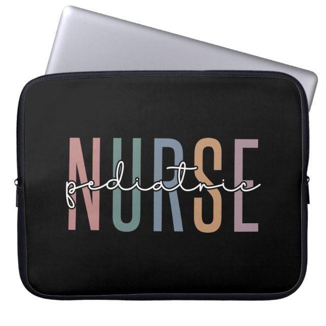 Paediatrics Nurse | Peds Nurse PICU Nurse gifts Laptop Sleeve (Front)
