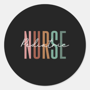 Paediatrics Nurse Peds Nursing Appreciation Pediat Classic Round Sticker