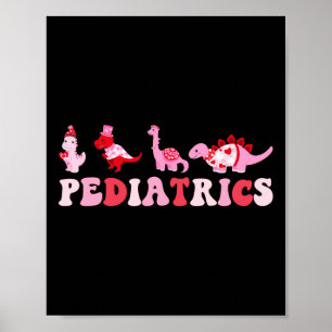 Paediatrics Nurse Peds Nursing Cute Dinosaurs Vale Poster