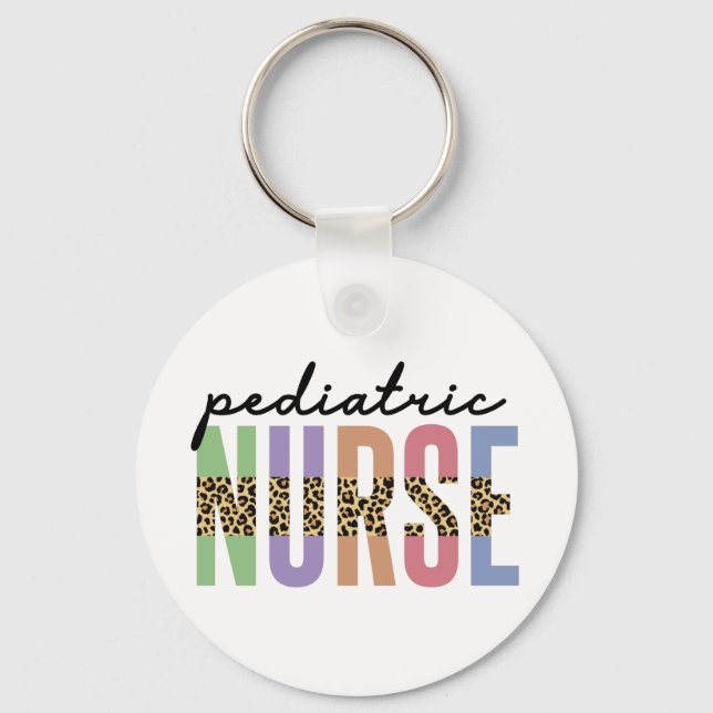 Paediatrics Nurse | Peds RN Nurse Appreciation gif Key Ring (Front)