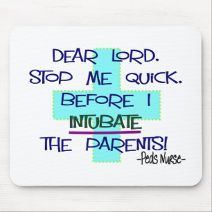 Paediatrics Nurse PICU, funny nurse gifts Mouse Mat