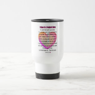 Paediatrics Nurse Poem Gifts Travel Mug