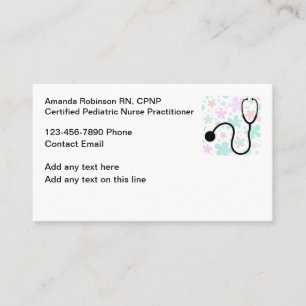 Paediatrics Nurse Practitioner Business Cards
