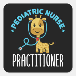 Paediatrics Nurse Practitioner NP Square Sticker