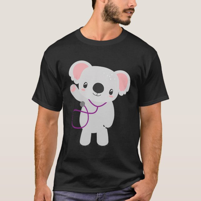 Paediatrics Nurse Rn Koala Bear Paediatrician Doct T-Shirt (Front)