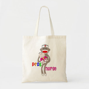 Paediatrics Nurse Sock Monkey Tote bag