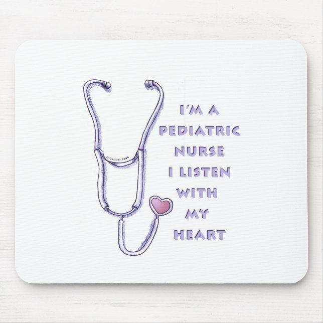 Paediatrics Nurse Stethoscope Mouse Mat (Front)
