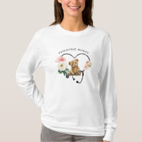 Paediatrics Nurse Teddy Bear Floral Stethoscope