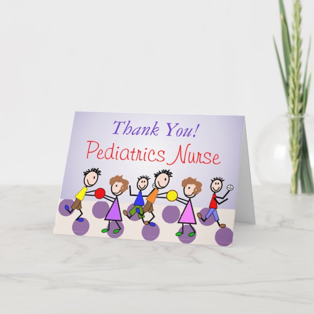 Paediatrics Nurse "Thank You" Card (Front)