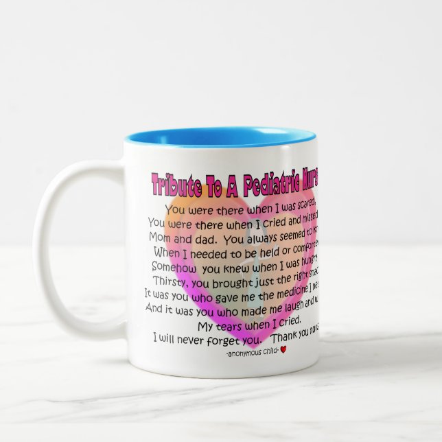 Paediatrics Nurse Tribute  Two-Tone Coffee Mug (Left)