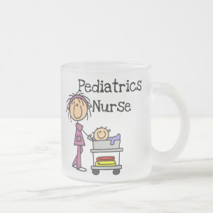 Paediatrics Nurse Tshirts and Gifts Frosted Glass Coffee Mug