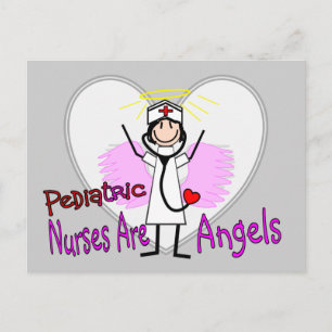 Paediatrics Nurses are Angels Postcard