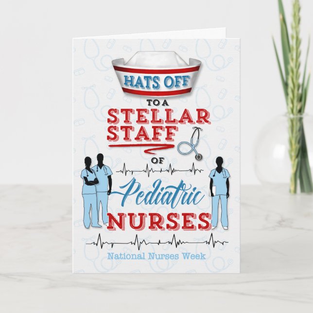 Paediatrics Nursing for National Nurses Week Thank You Card (Front)