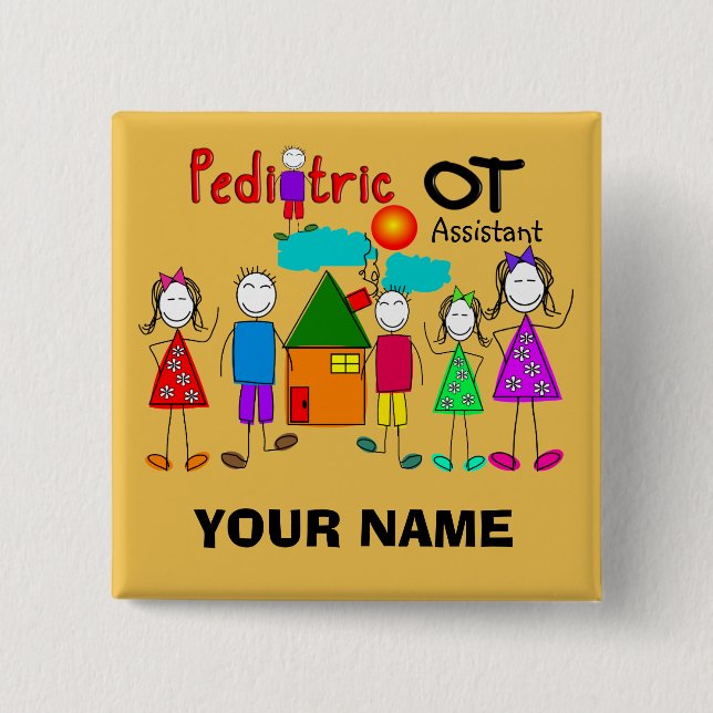 Paediatrics Occupational Therapy Assistant Buttons (Front)