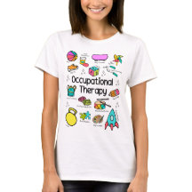 Paediatrics Occupational Therapy Colourful T-Shirt