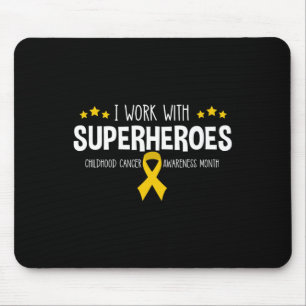 Paediatrics Oncology RN Nurse Oncologist Ribbon Mouse Mat