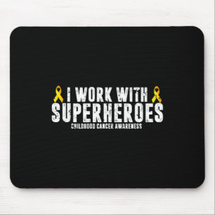 Paediatrics Oncology RN Nurse Oncologist Ribbon Mouse Mat