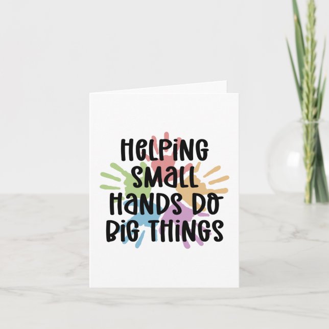 Paediatrics OT Occupational therapist OT Gifts Card (Front)