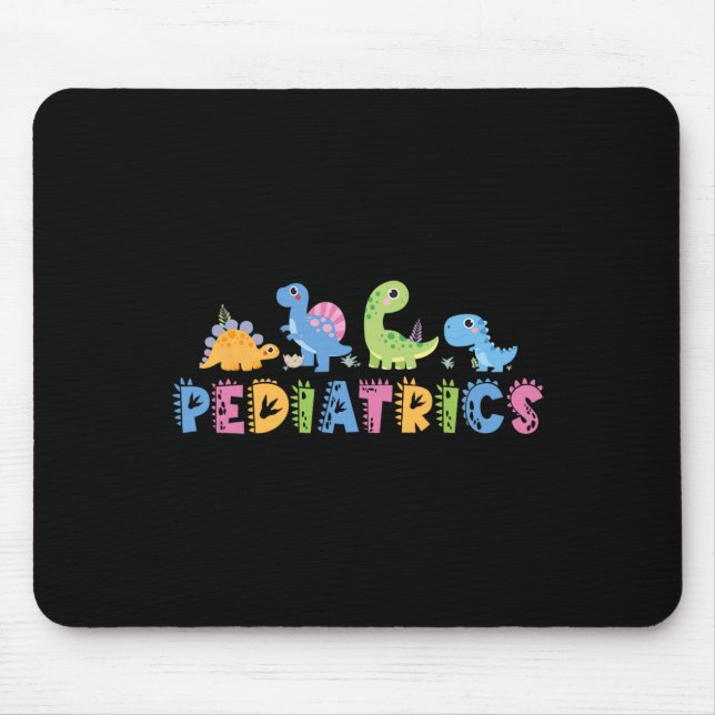 Paediatrics Paediatrics Squad Nurse Dinosaur Cute  Mouse Mat (Front)