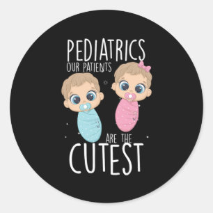Paediatrics Patients Children Doctor Medicine Gift Classic Round Sticker