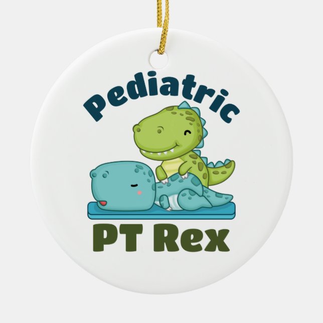 Paediatrics PT Rex Physical Therapy Therapist Ceramic Tree Decoration (Front)