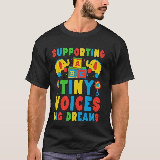 Paediatrics Speech Therapy SLP Language Pathologis T-Shirt (Front)