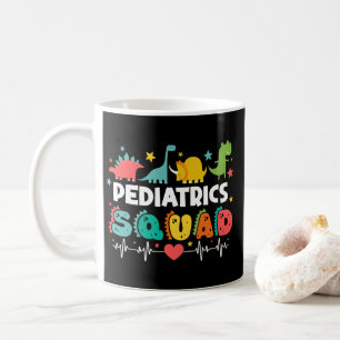 Paediatrics Squad Dinosaur Nurse Medical Team Funn Coffee Mug