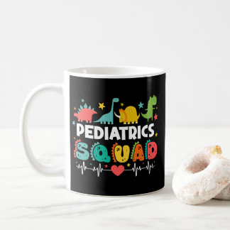 Paediatrics Squad Dinosaur Nurse Medical Team Funn Coffee Mug