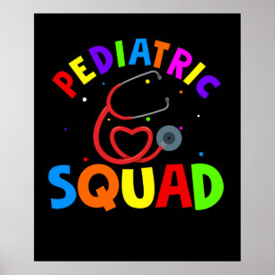Paediatrics Squad Peds Paediatrics Nurse Doctor Poster