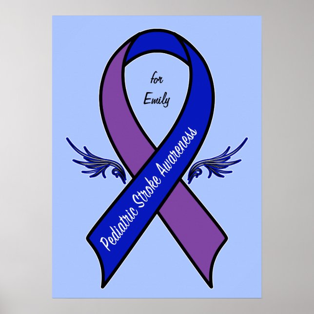 Paediatrics Stroke Awareness Name Customisable Poster (Front)