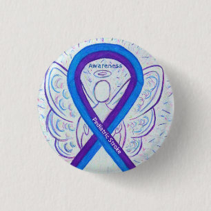Paediatrics Stroke Awareness Ribbon Angel Pin