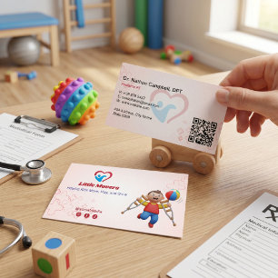 Paediatrics Therapy Business Light Red Card