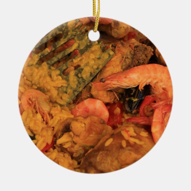 Paella Christmas Ornament (Front)