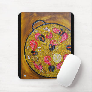 Paella De Marisco Painting by Alfred Fox Mouse Mat