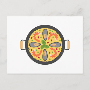 Paella Meal Postcard