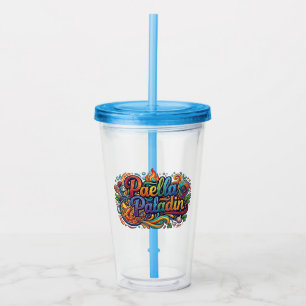 Paella Paladin – Funny Food Warrior Acrylic Tumbler