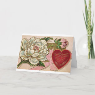 Paeonia Symbol of Happiness Holiday Card
