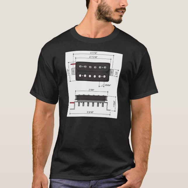 PAF Humbucking pickup T-Shirt (Front)