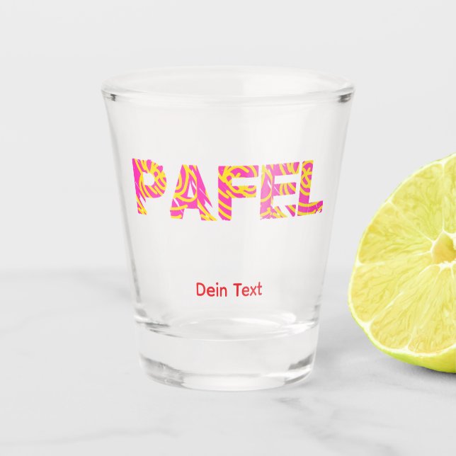Pafel  shot glass (Front)