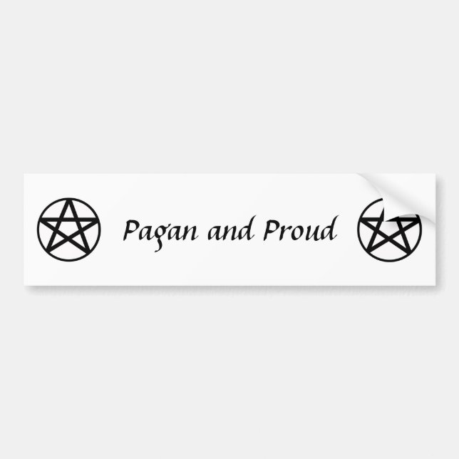 Pagan and Proud Bumper Sticker (Front)