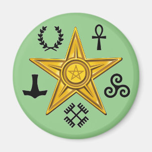 Pagan Barnstar Symbol  Magnet