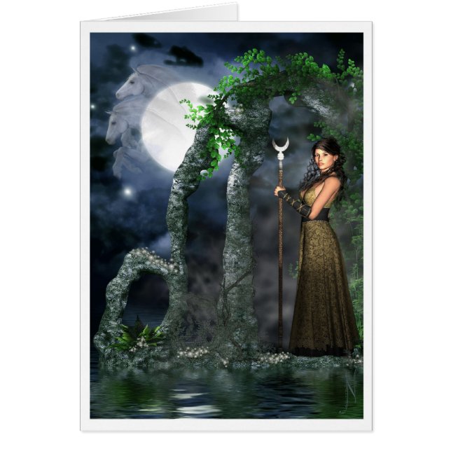 Pagan Card - Moon Goddess (Front)